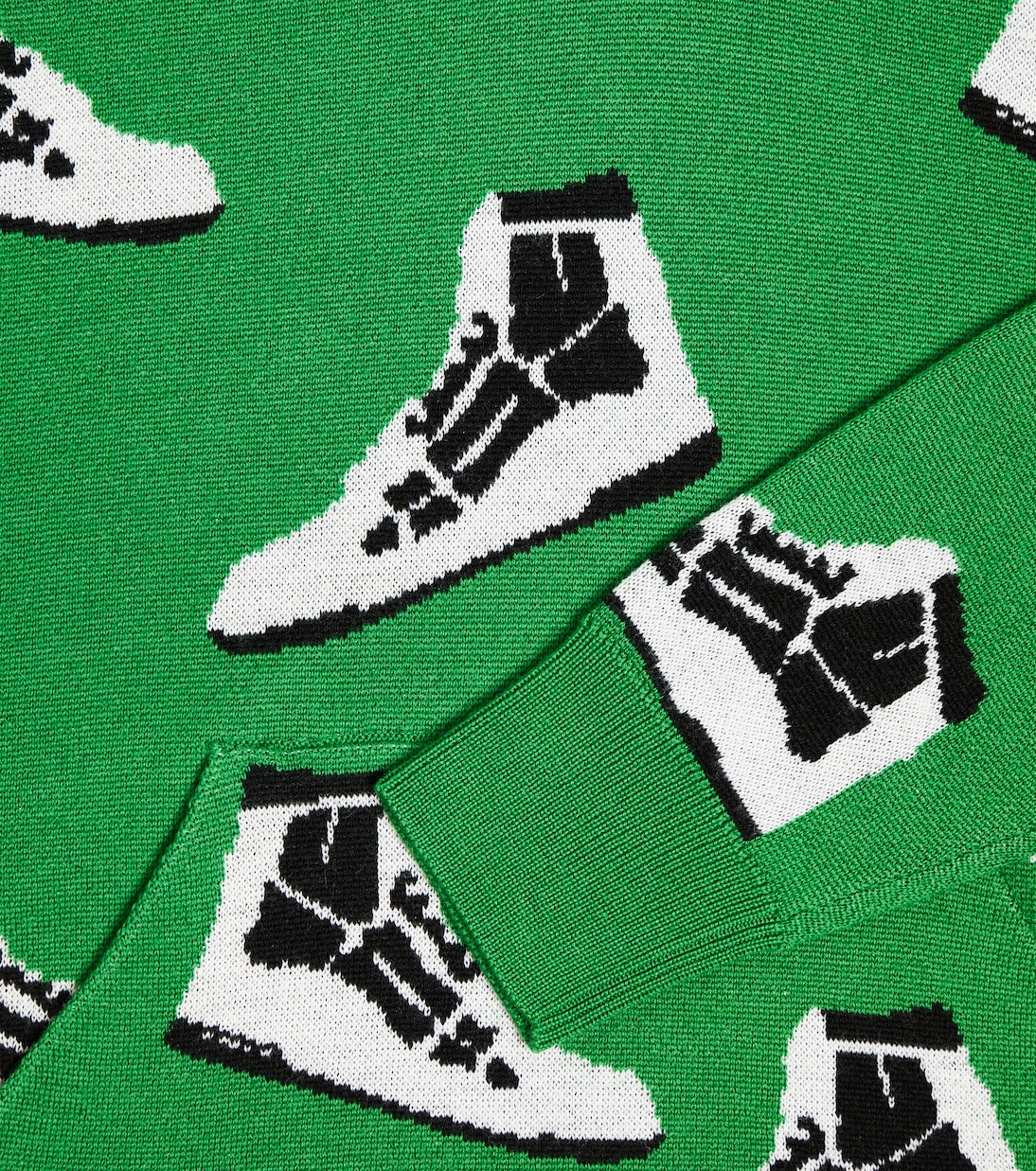 Sweat-shirt à capuche Skel Top en intarsia de laine | Amiri Kids