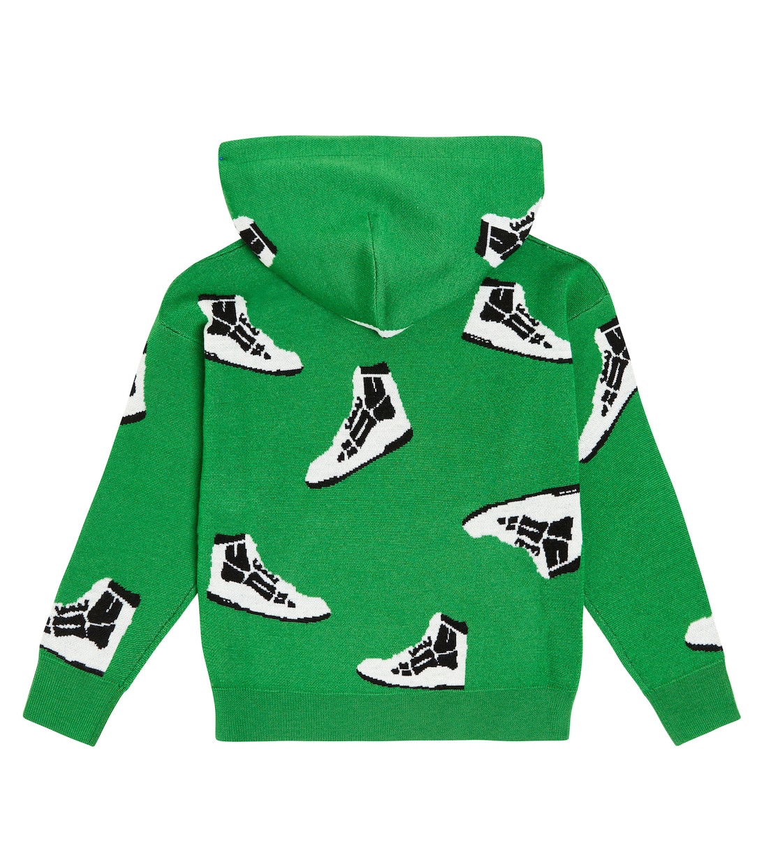 Sweat-shirt à capuche Skel Top en intarsia de laine | Amiri Kids