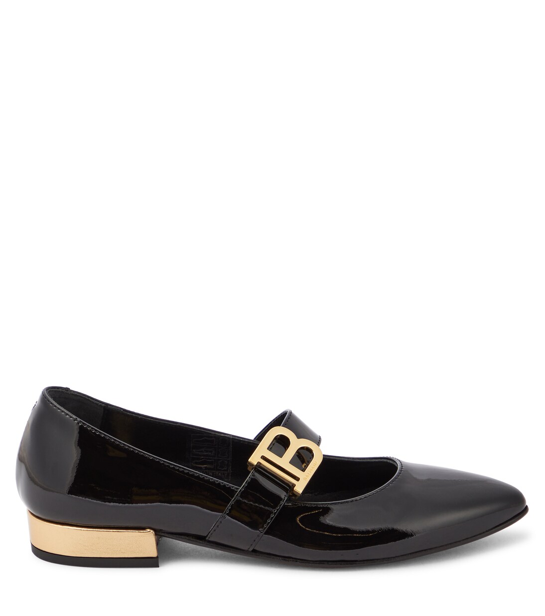 Patent leather ballet flats | Balmain Kids
