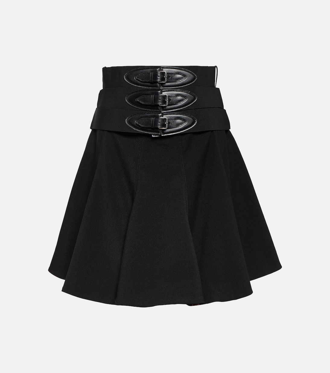 Belted wool miniskirt | Alaïa