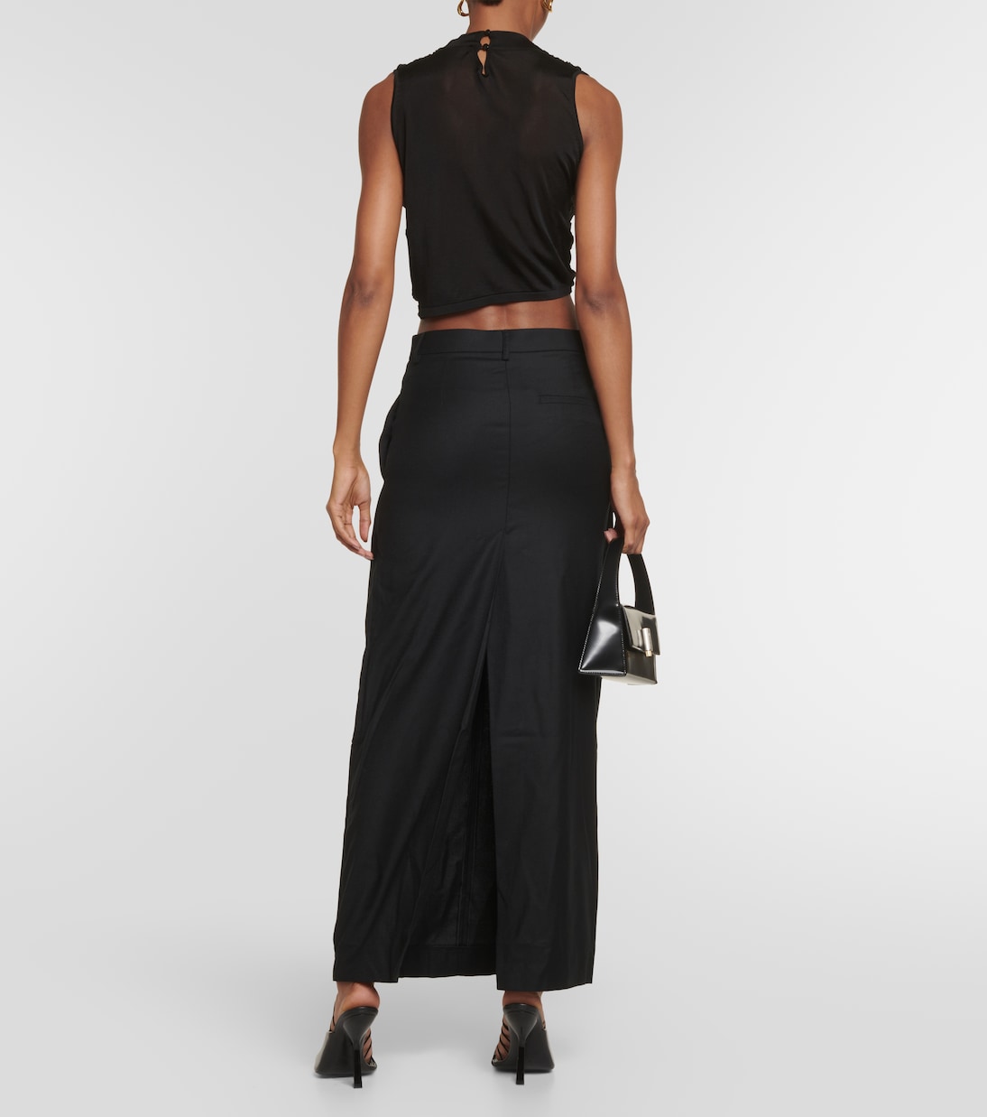 Fera pleated wool maxi skirt | Aya Muse