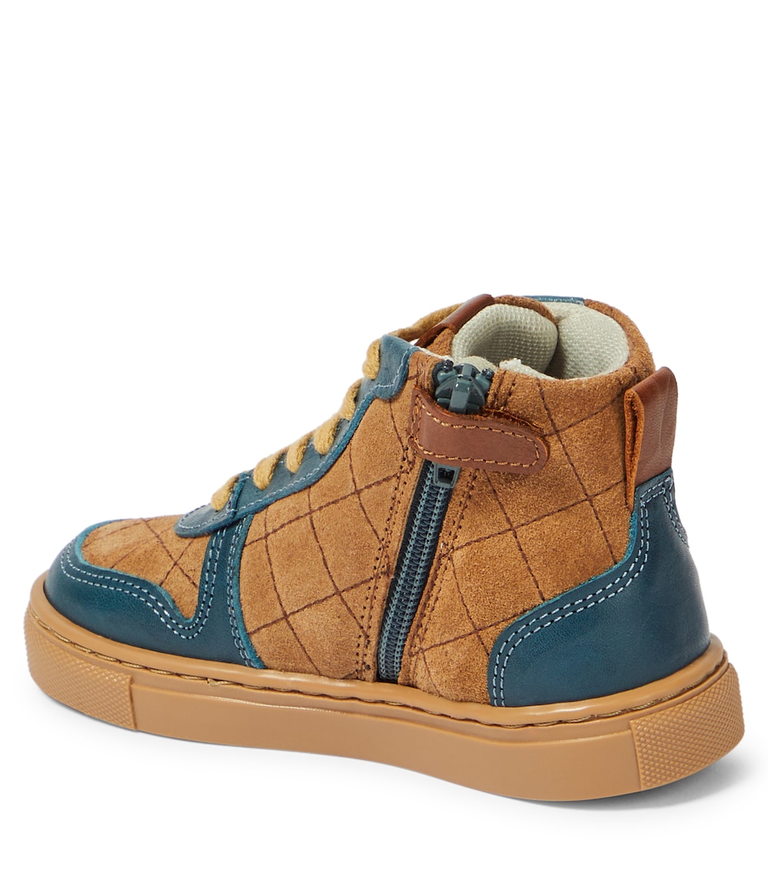 Quilted suede sneakers | Petit Nord