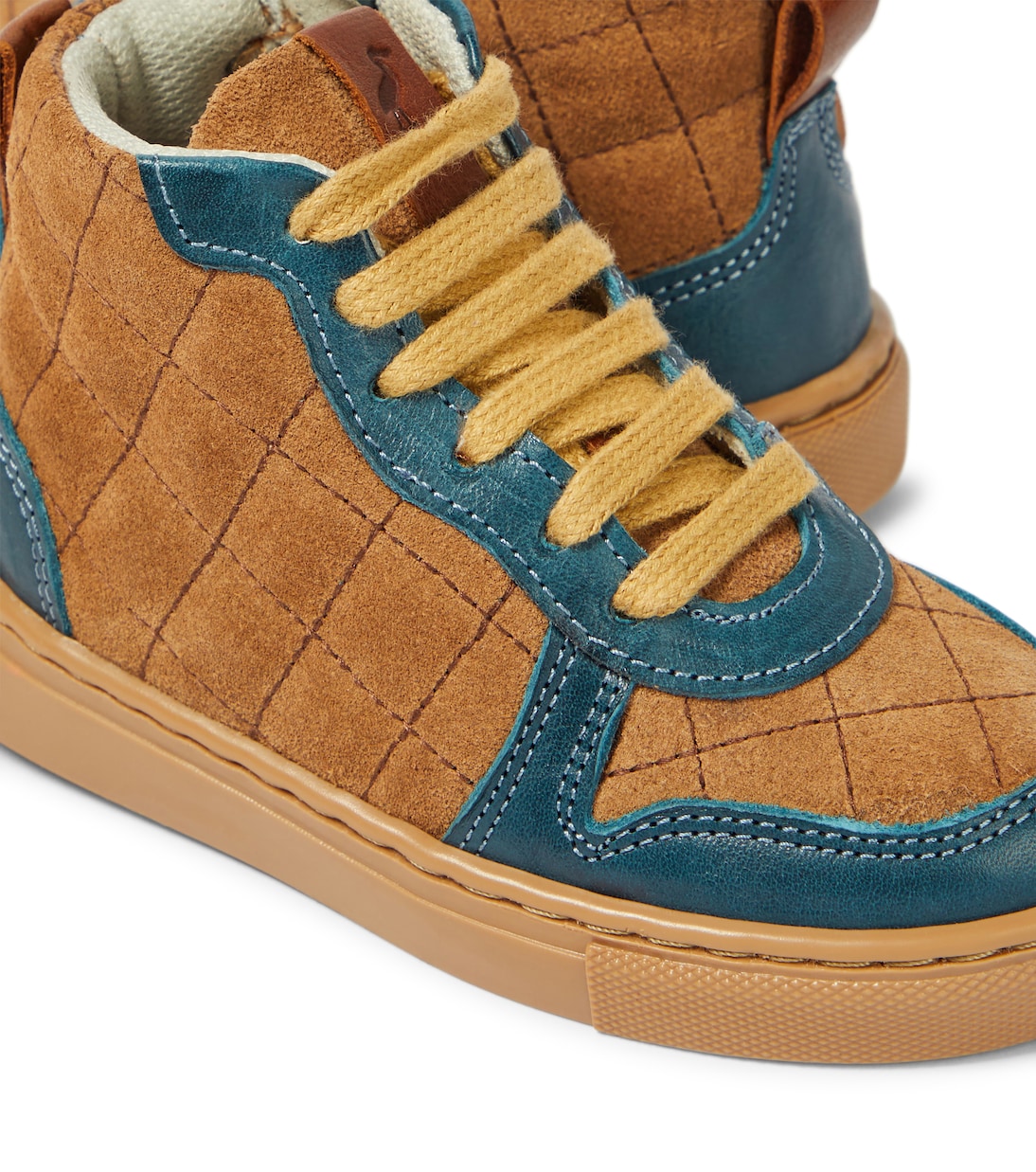 Quilted suede sneakers | Petit Nord