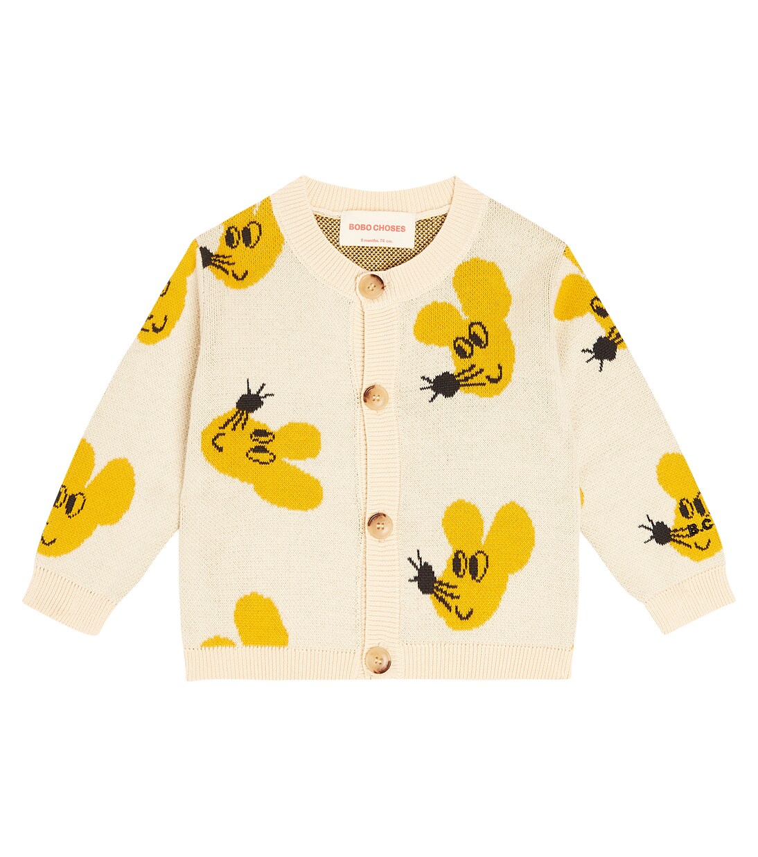 Bébé – Cardigan en jacquard de coton | Bobo Choses