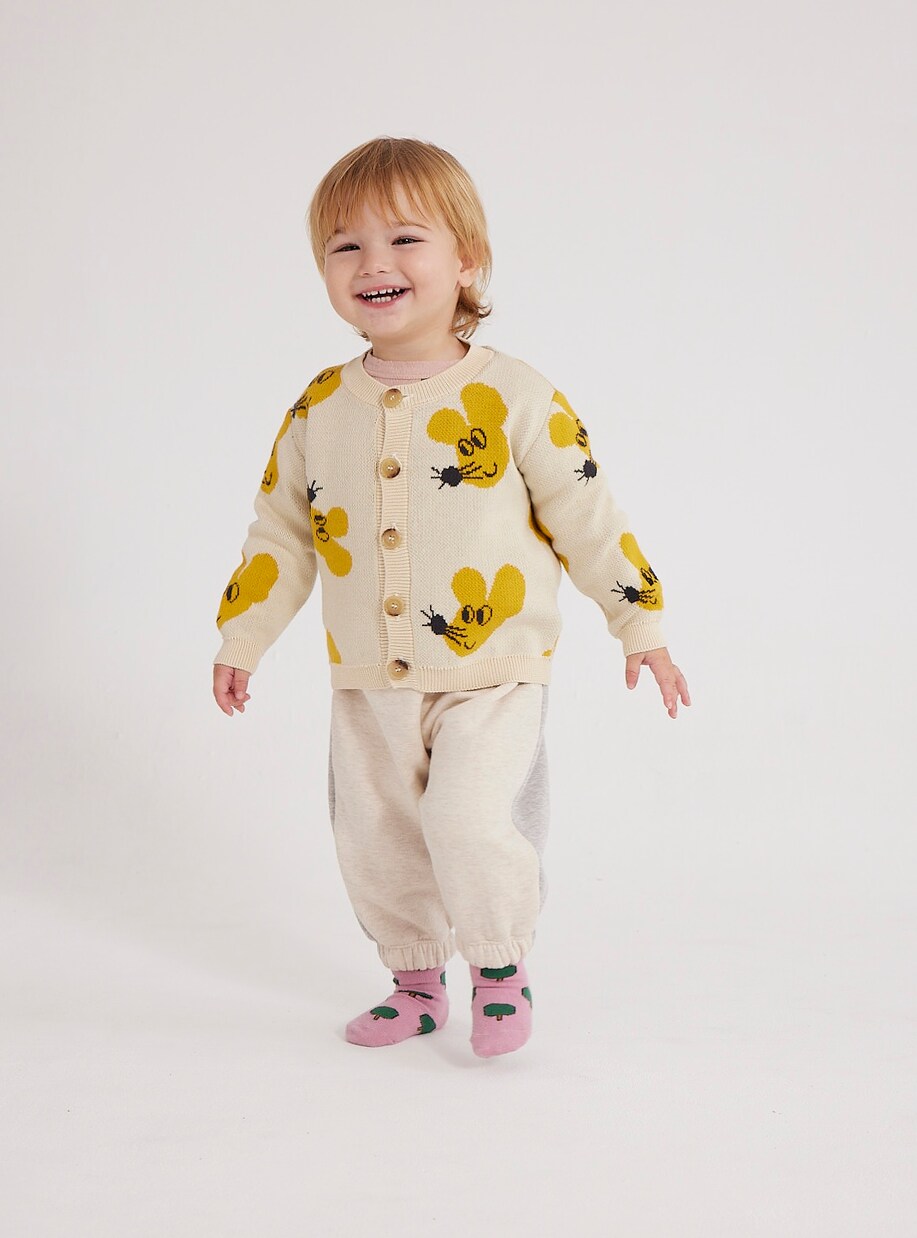 Bébé – Cardigan en jacquard de coton | Bobo Choses