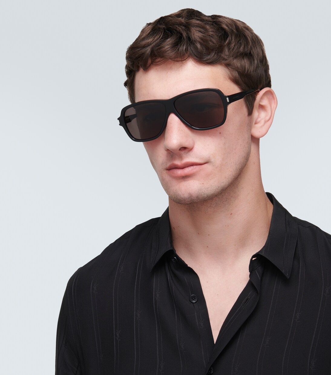 SL 609 Carolyn shield sunglasses | Saint Laurent