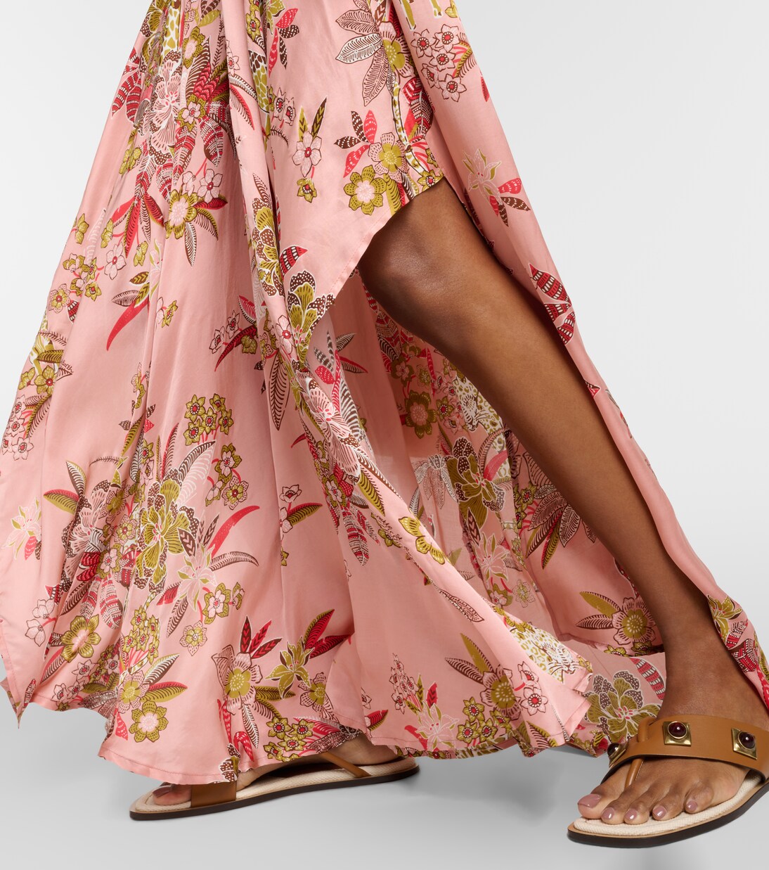 Robe longue Mabelle à fleurs | Poupette St Barth