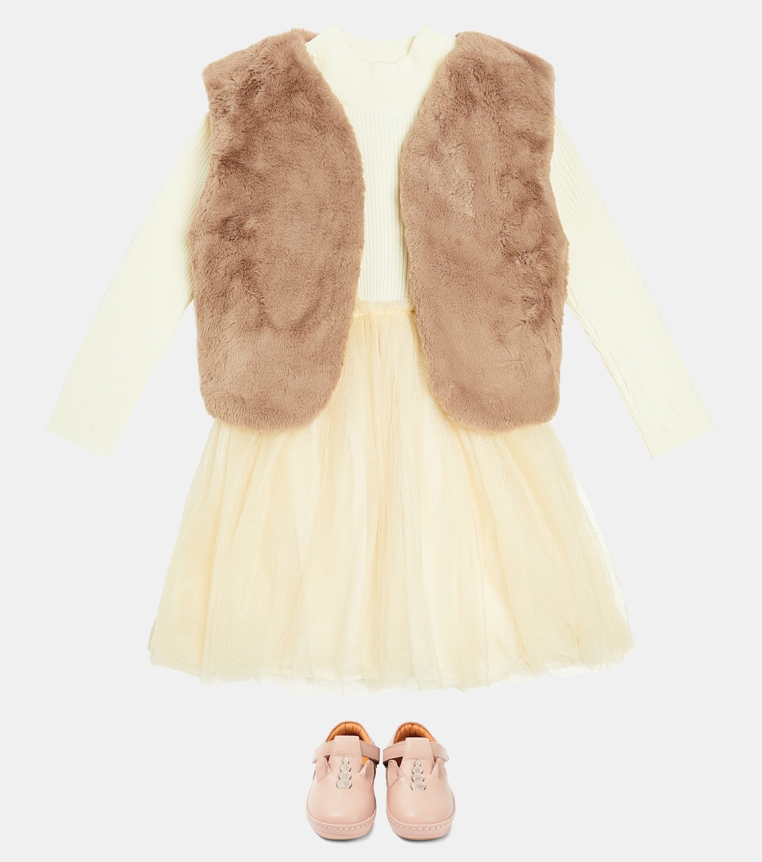 Flovos ribbed-knit tulle dress | Donsje