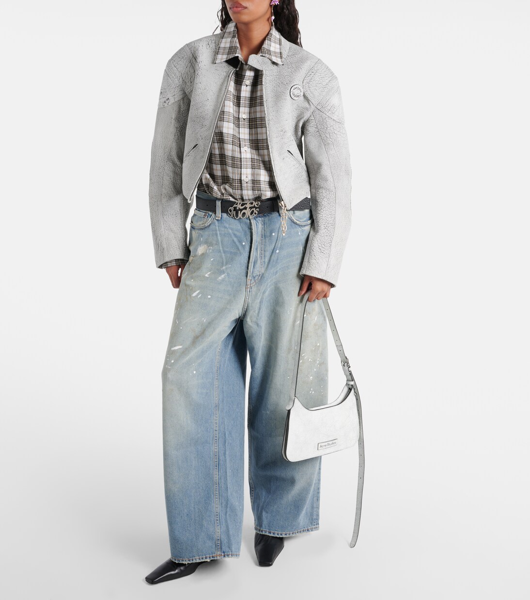 Platt Mini leather shoulder bag | Acne Studios