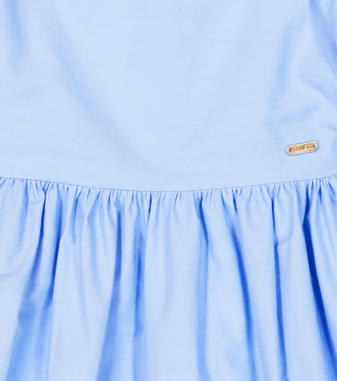 Bow-detail tiered cotton dress  | Patachou