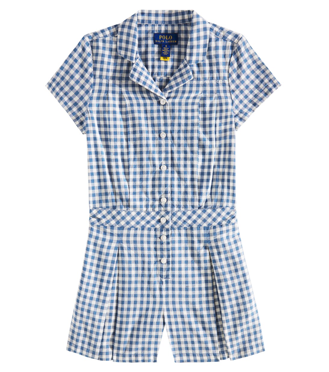 Gingham cotton playsuit | Polo Ralph Lauren Kids