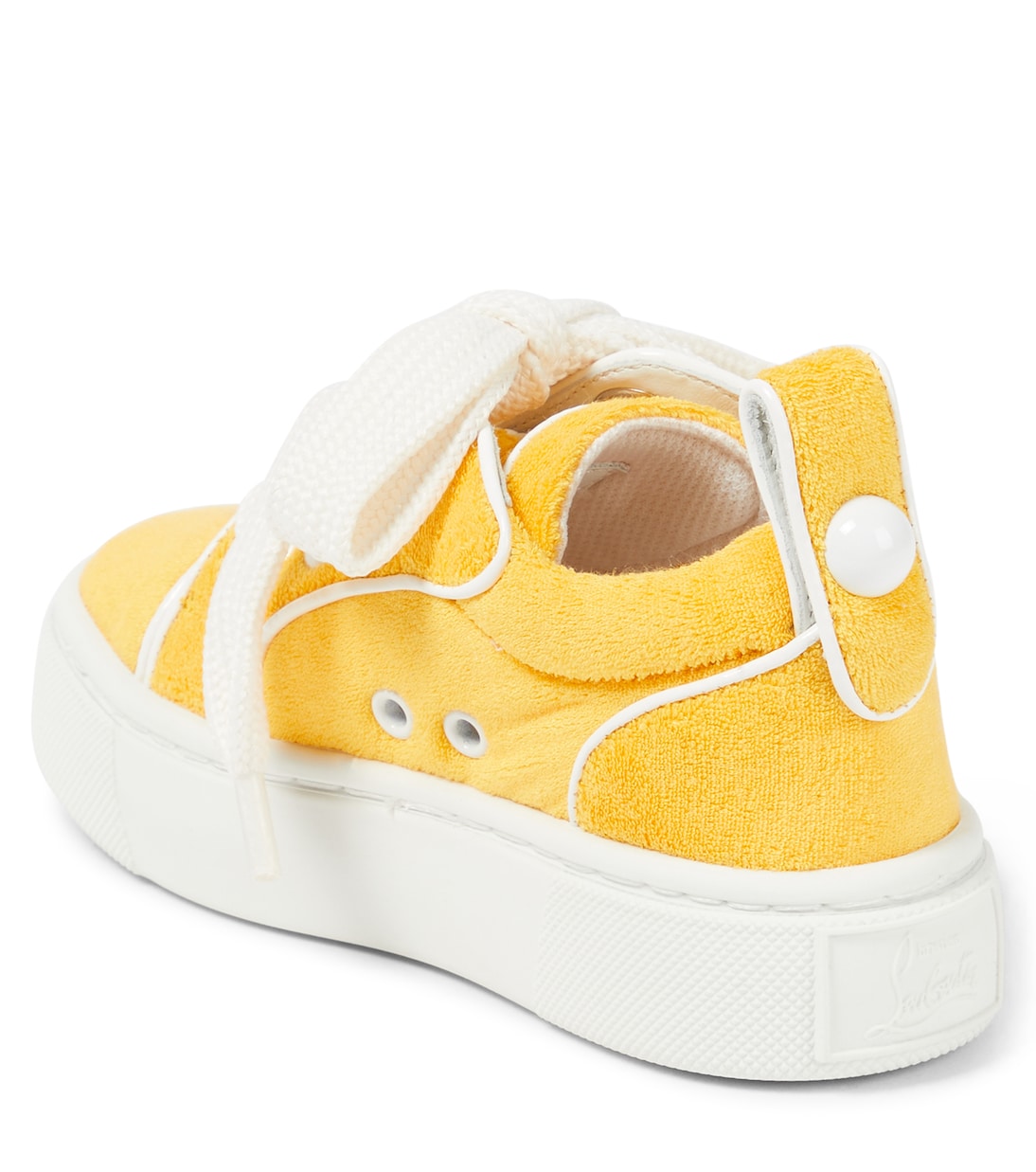 Toy Toy leather-trimmed terry sneakers | Christian Louboutin Kids