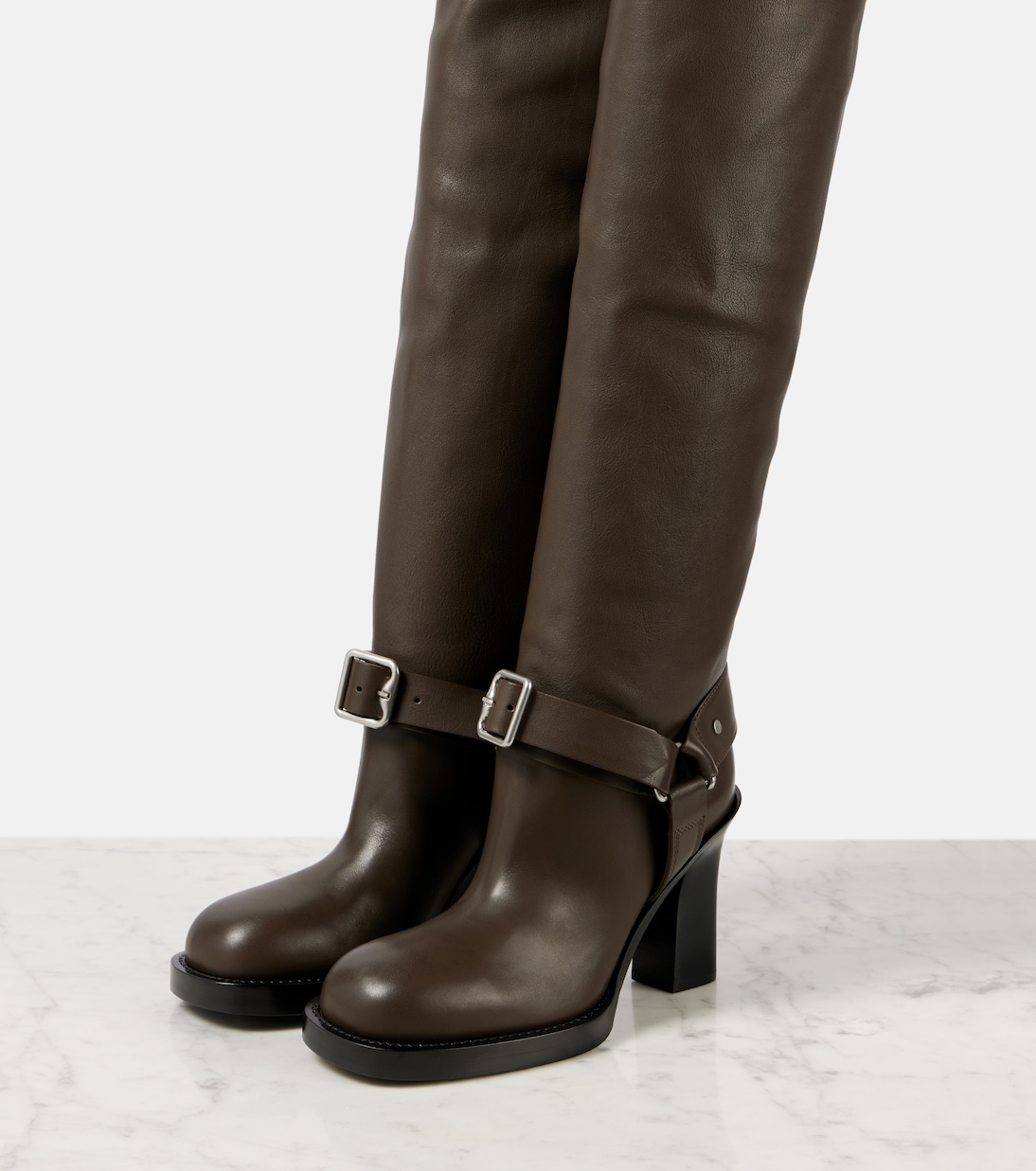 Botas mosqueteras de piel | Burberry
