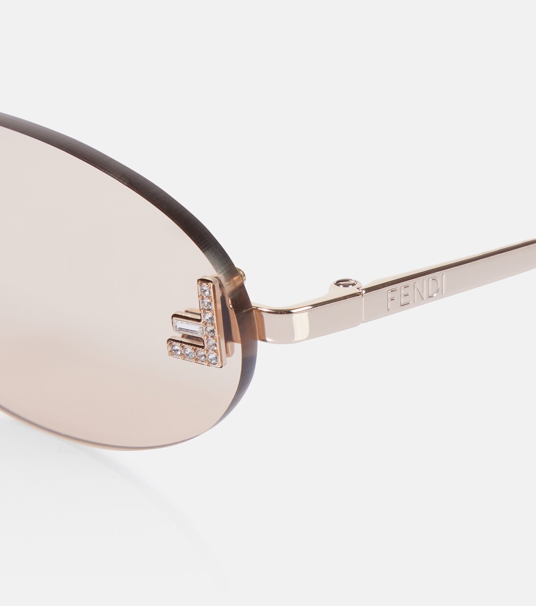 Fendi First Crystal oval sunglasses | Fendi