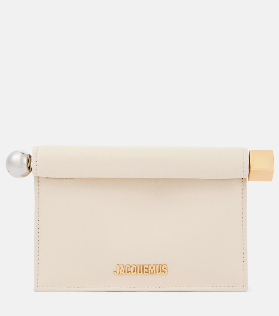 La Petite Pochette Rond Carré leather clutch | Jacquemus