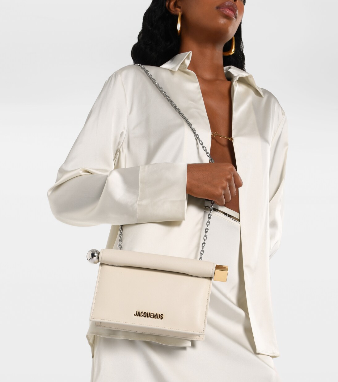 La Petite Pochette Rond Carré leather clutch | Jacquemus