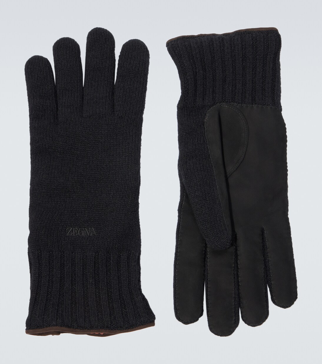 Handschuhe aus Kaschmir mit Leder | Zegna