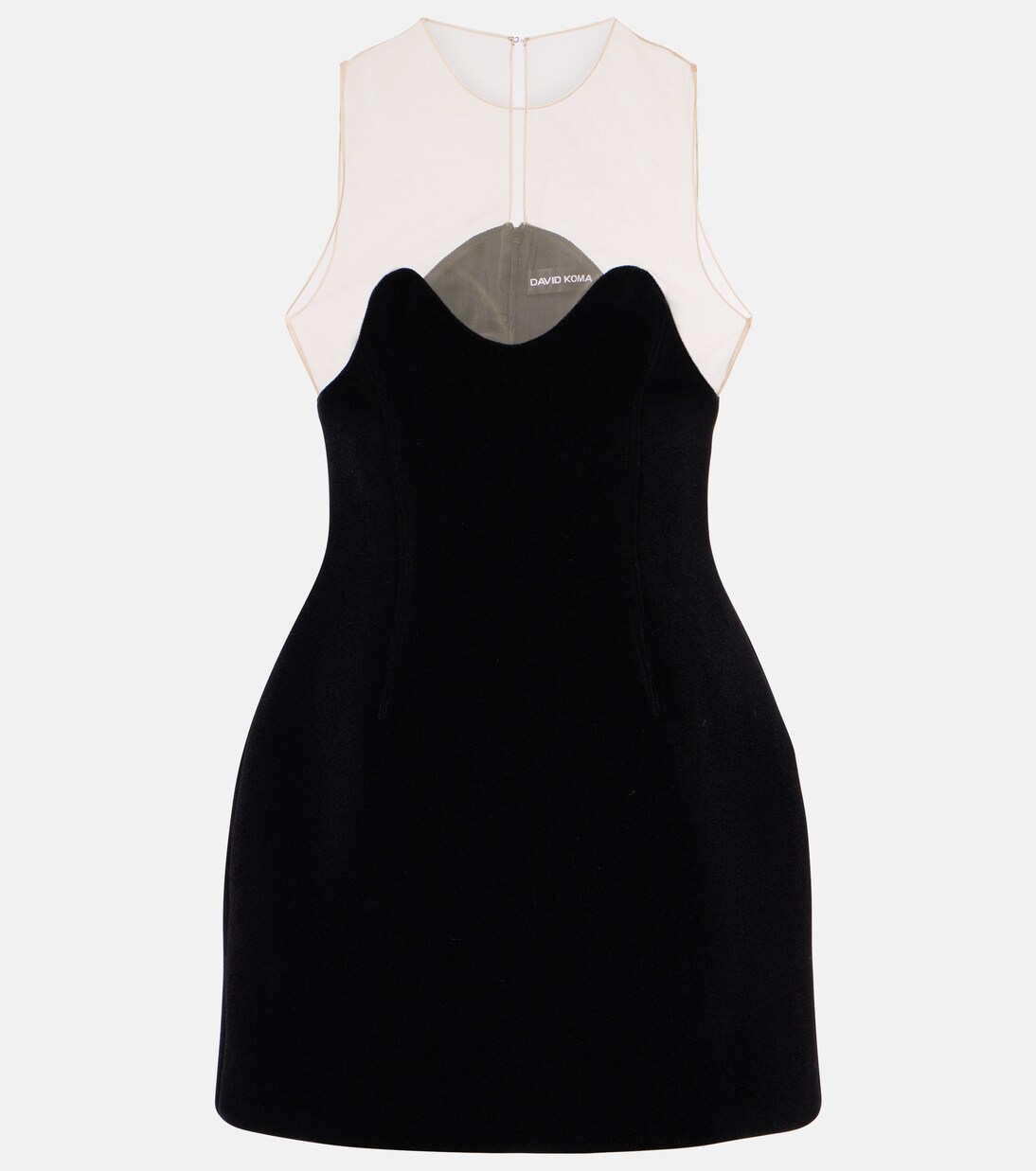 Robe Wave en tulle | David Koma