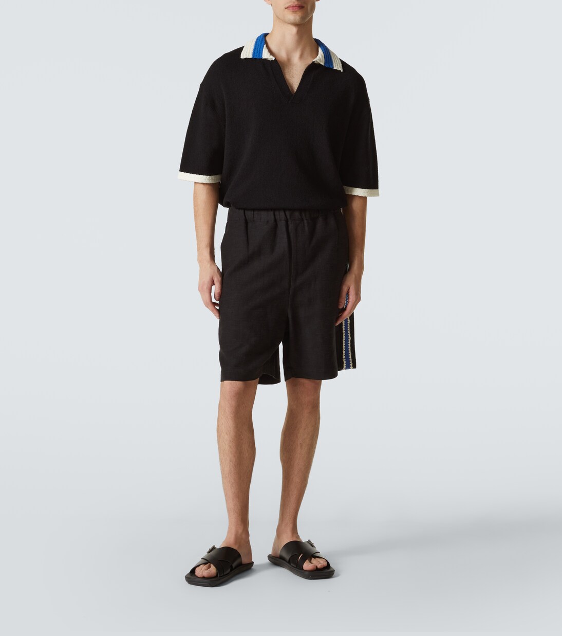 Crochet-trimmed shorts | Commas