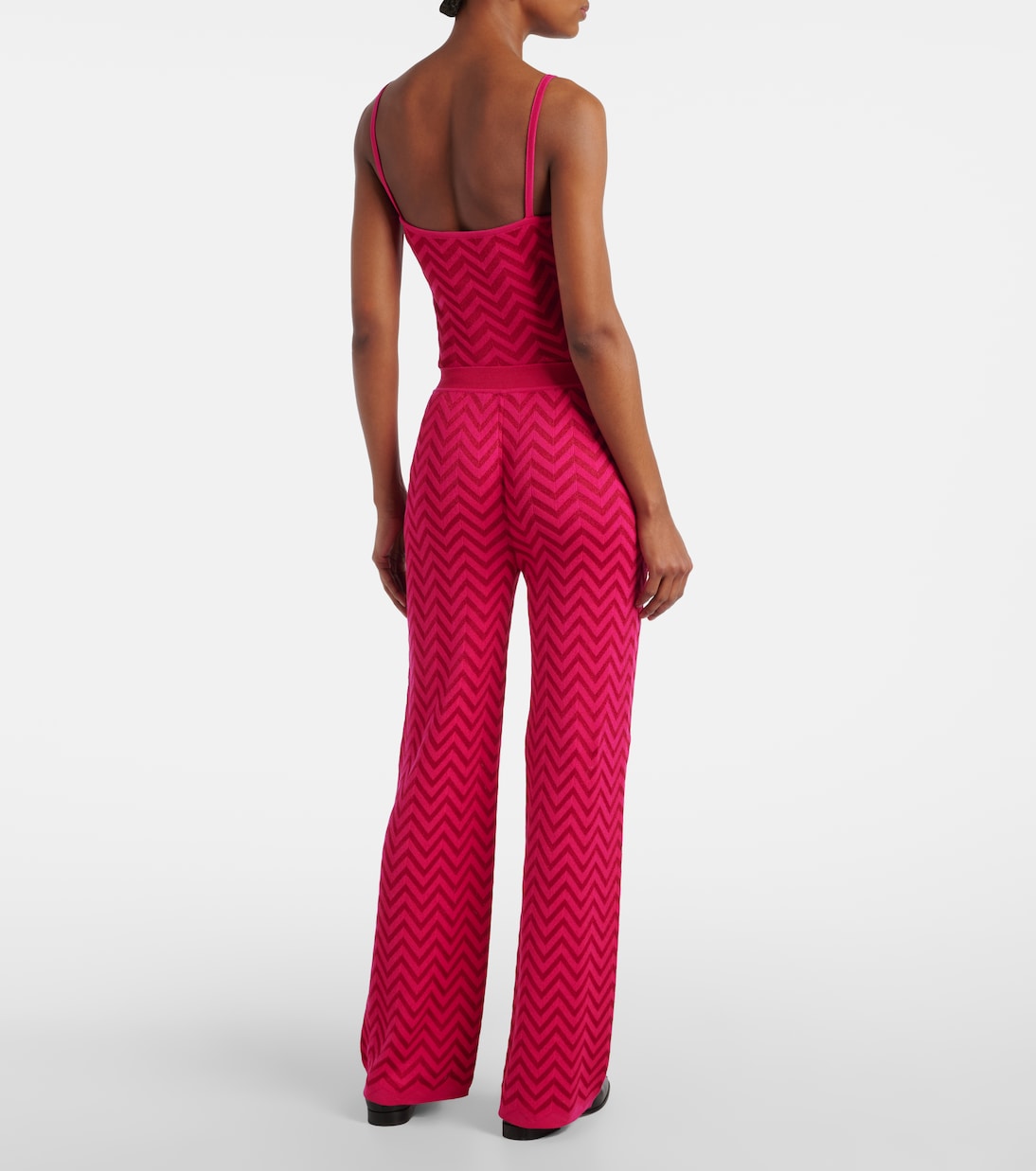 Weite Hose aus Häkelstrick | Missoni