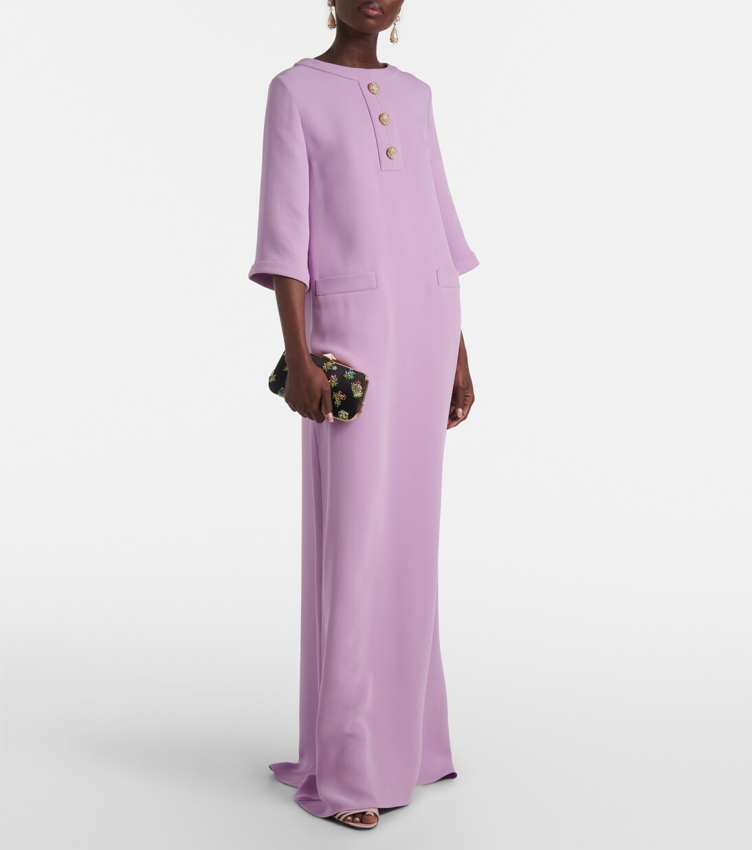 Silk cady gown | Valentino