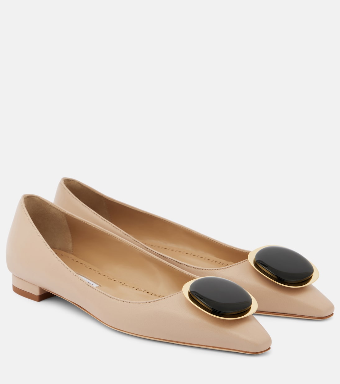 Chiaran leather ballet flats | Manolo Blahnik