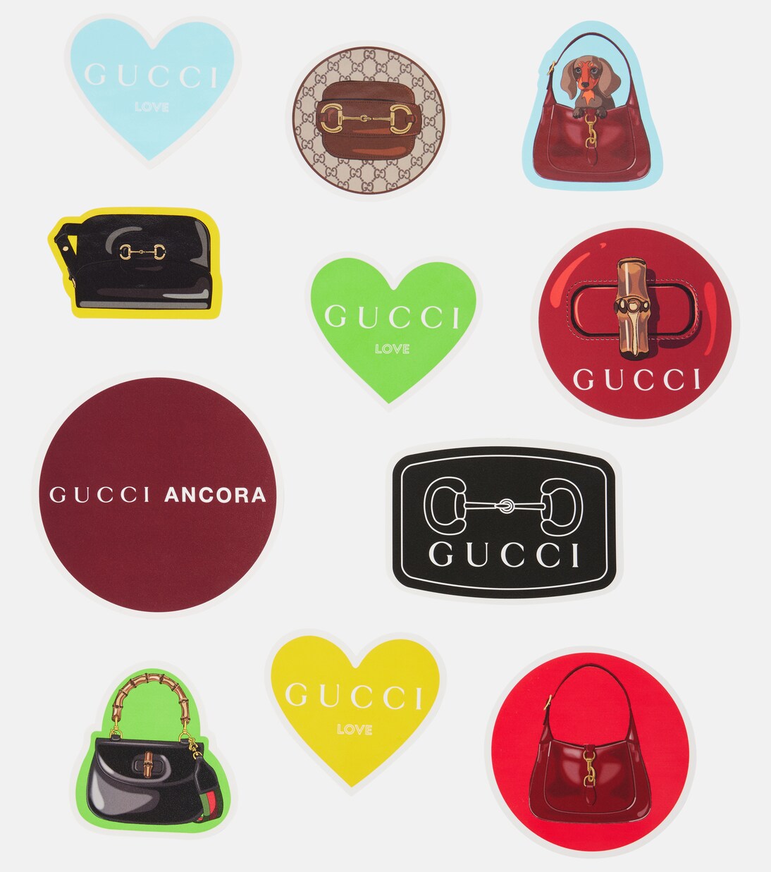 Set of 11 luggage stickers | Gucci