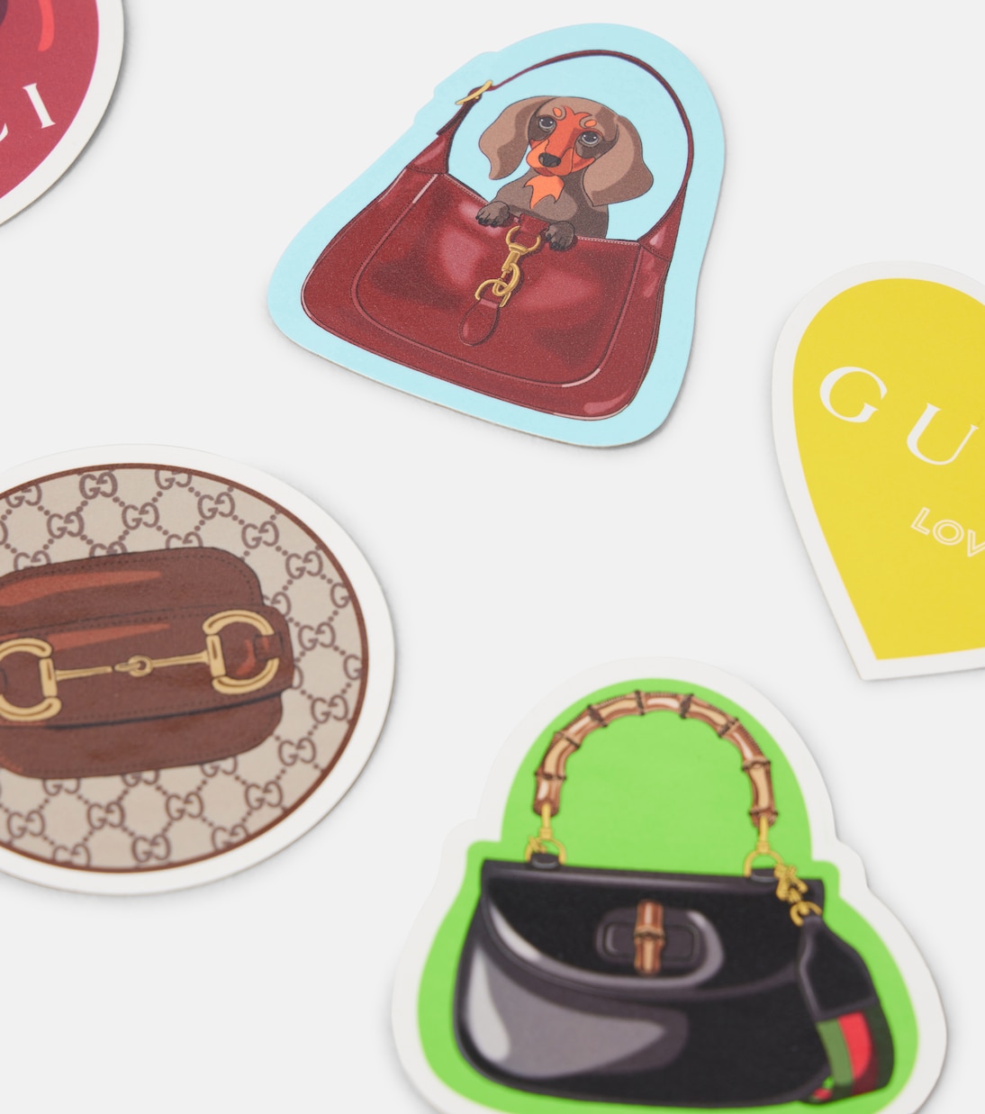 Set of 11 luggage stickers | Gucci