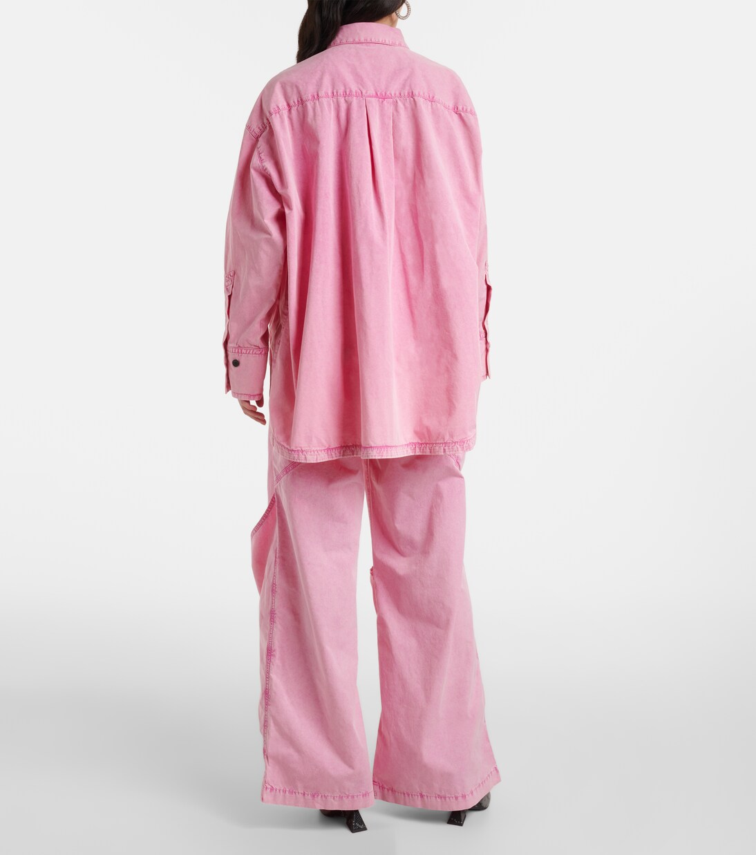 Diana asymmetric cotton canvas overshirt | The Attico