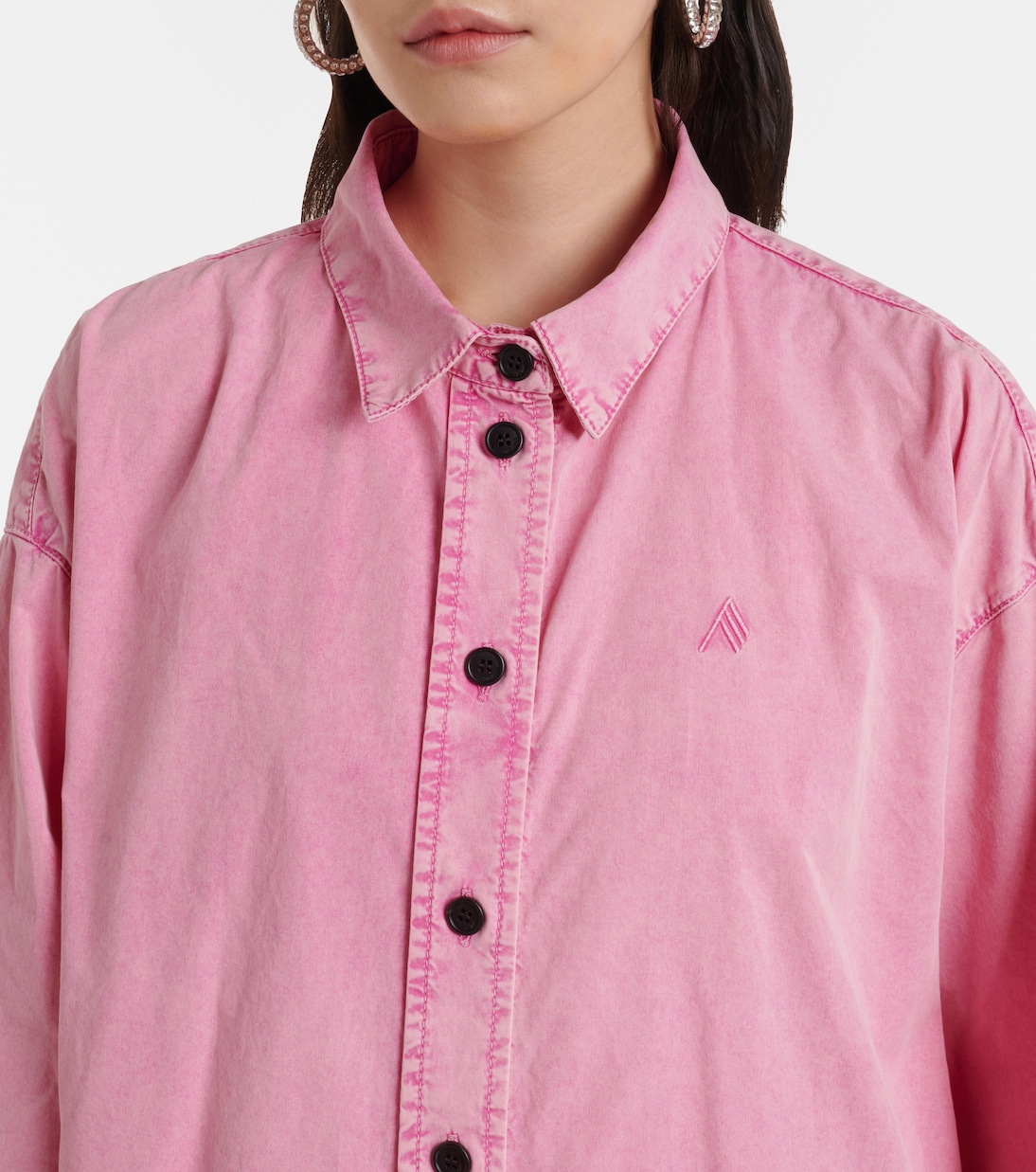 Diana asymmetric cotton canvas overshirt | The Attico