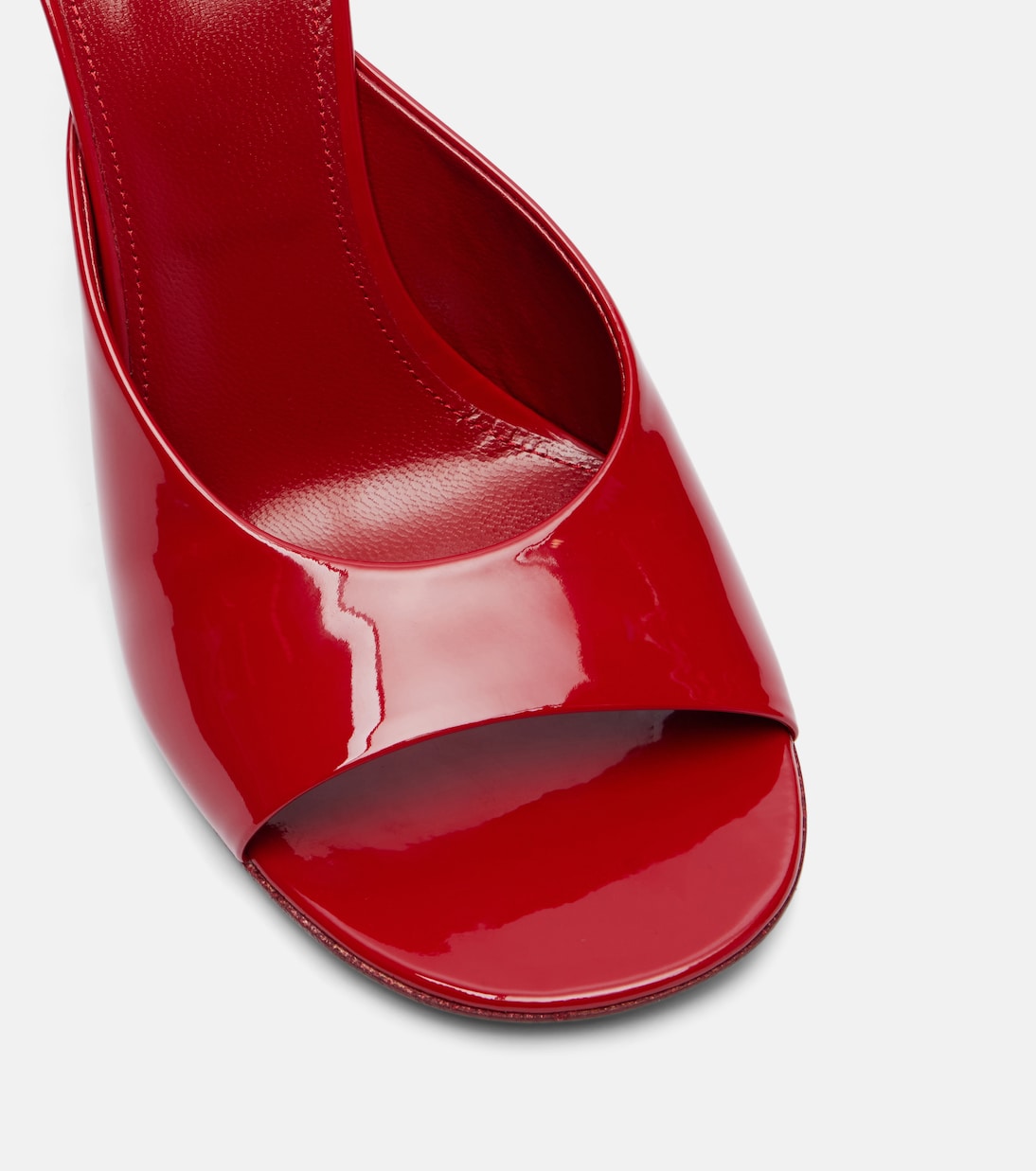 Wedge-Pantoletten aus Lackleder | Dries Van Noten