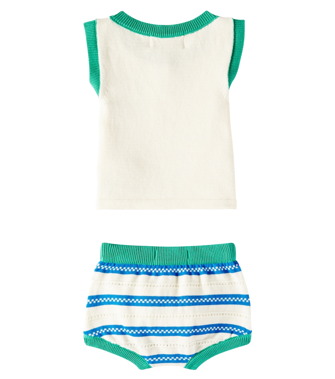 Baby Lucky Fish cotton top and bloomers set | Bobo Choses