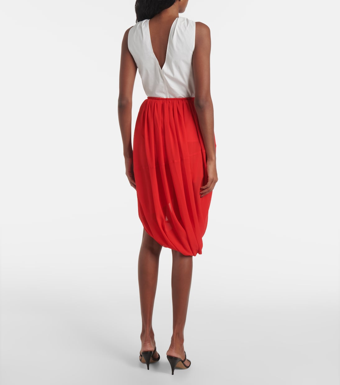 Chiffon midi skirt | Jacques Wei