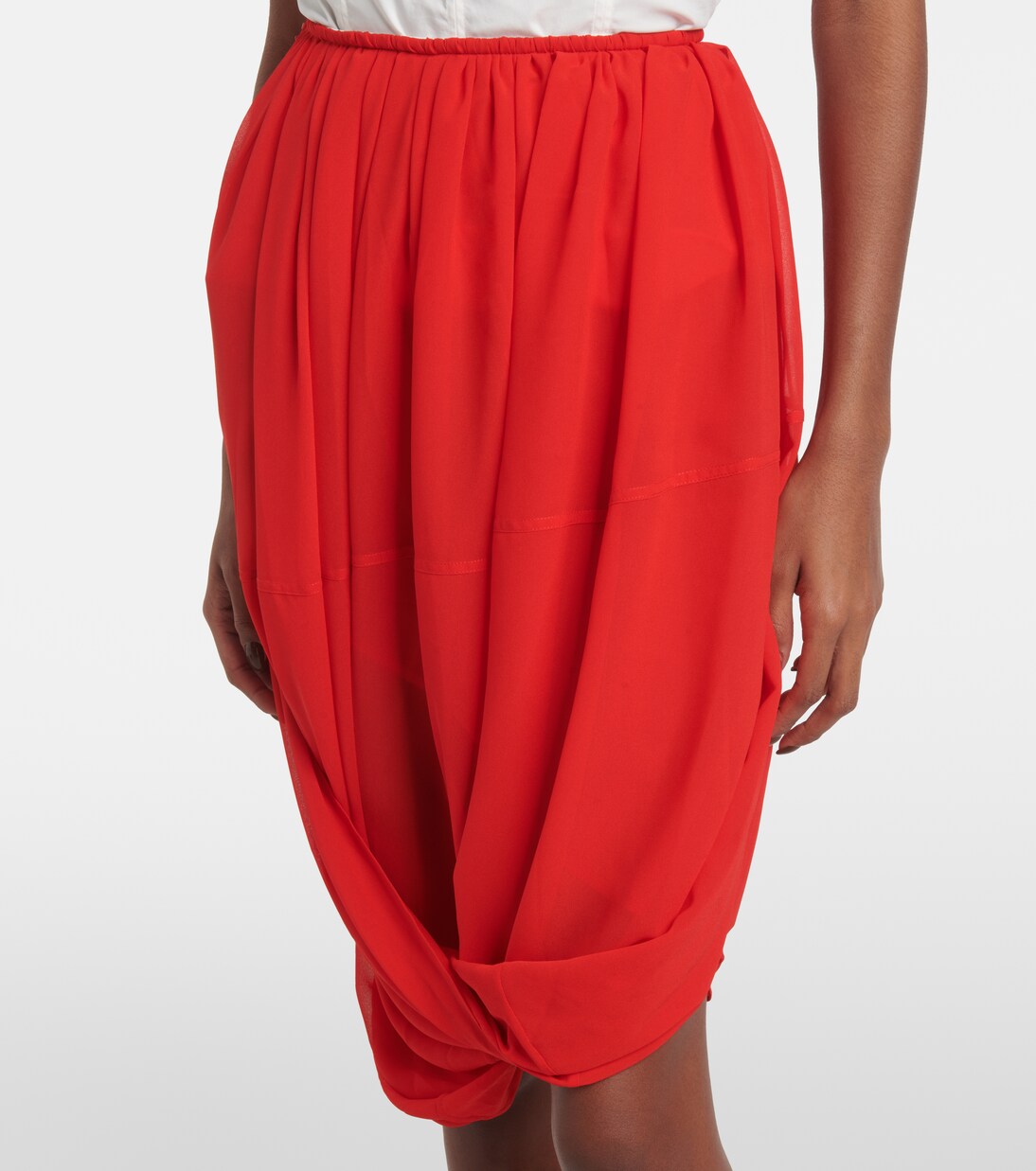 Chiffon midi skirt | Jacques Wei