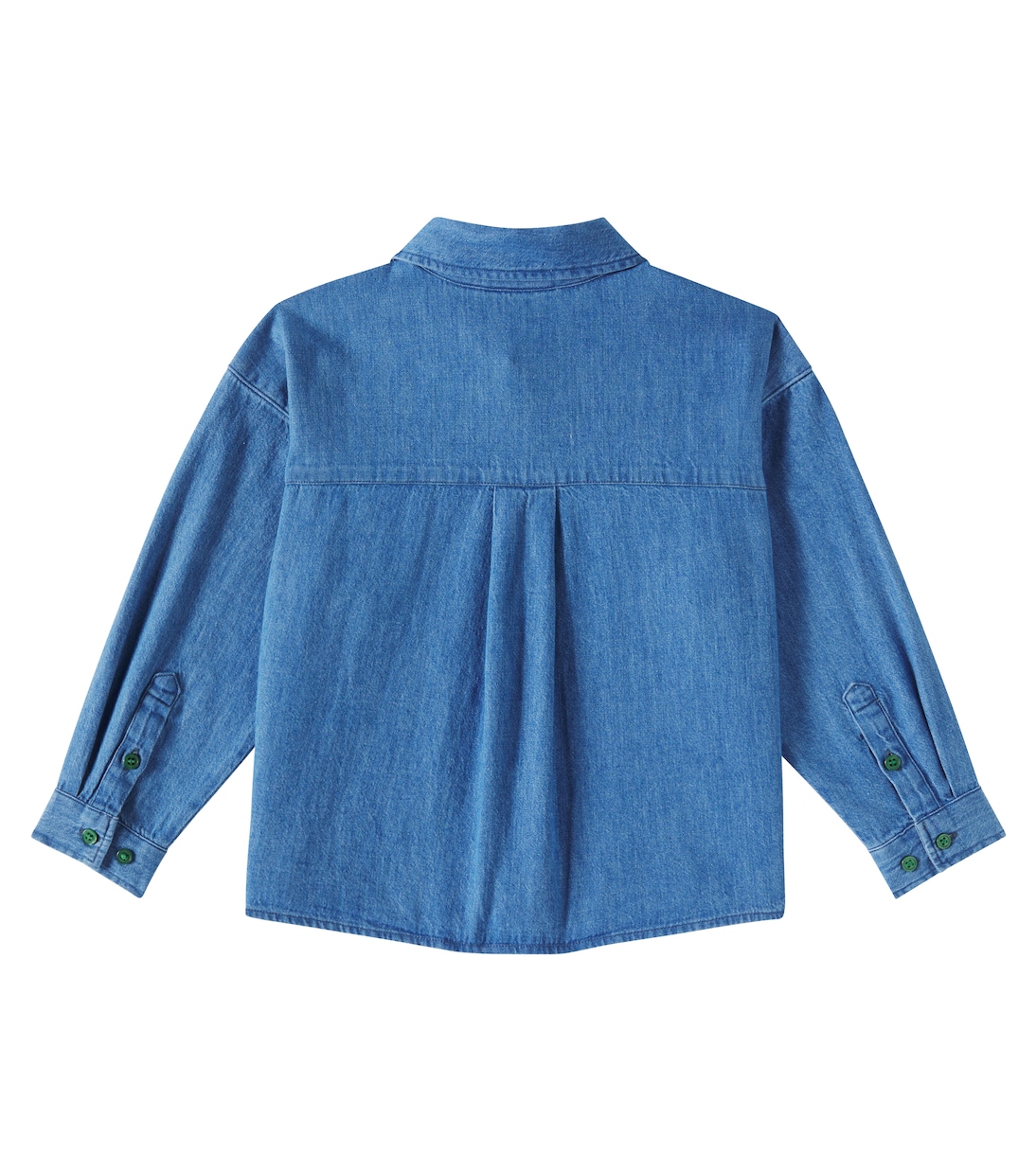 Note embroidered denim shirt | Mini Rodini