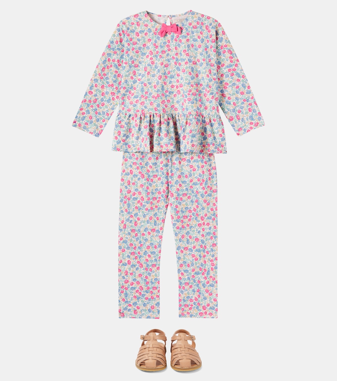 Floral cotton top and pants set | Konges Sløjd