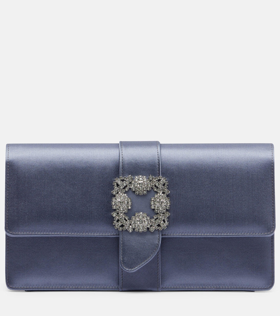 Capri embellished satin clutch | Manolo Blahnik