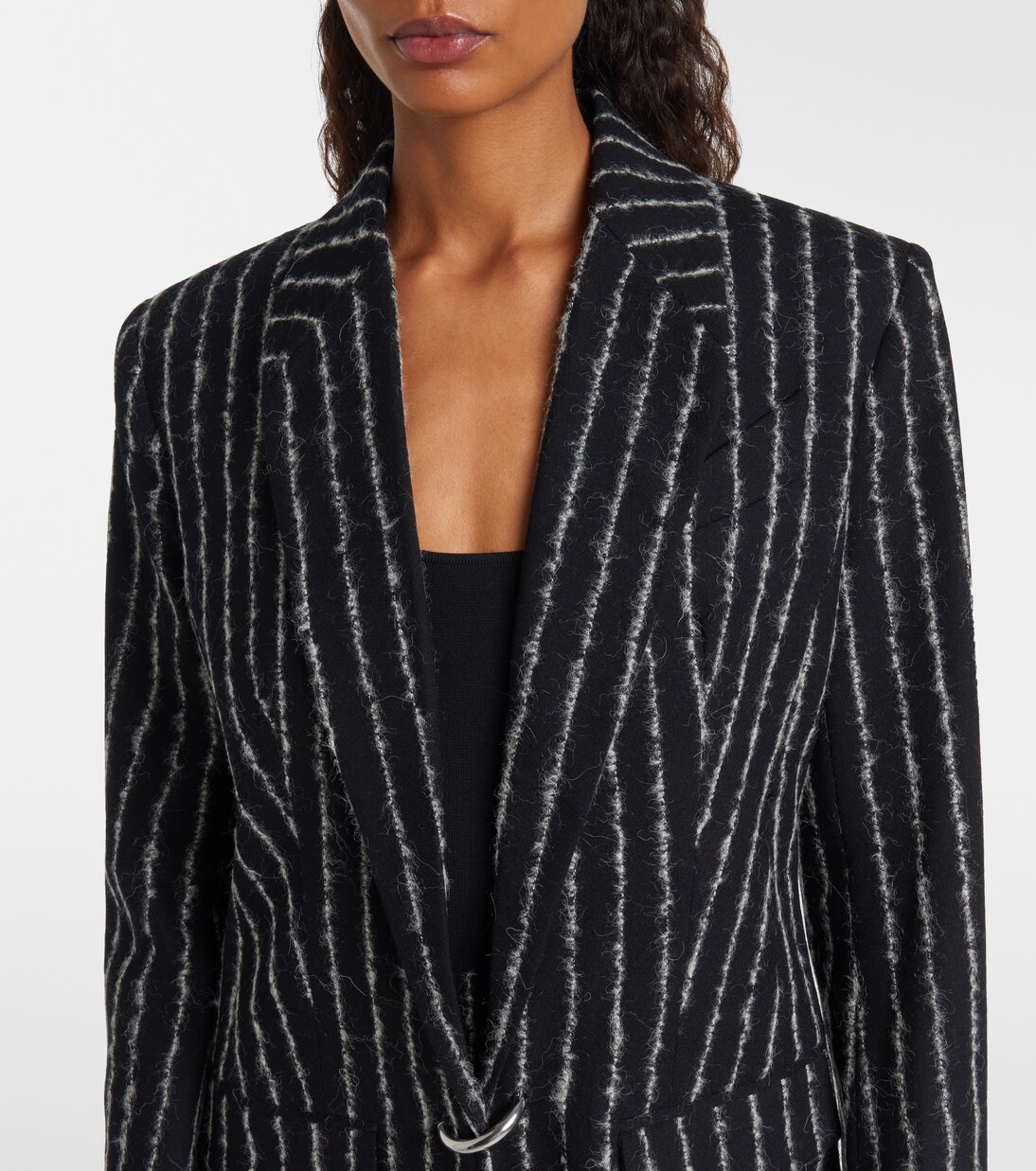 Cappotto in misto lana gessato | Mugler