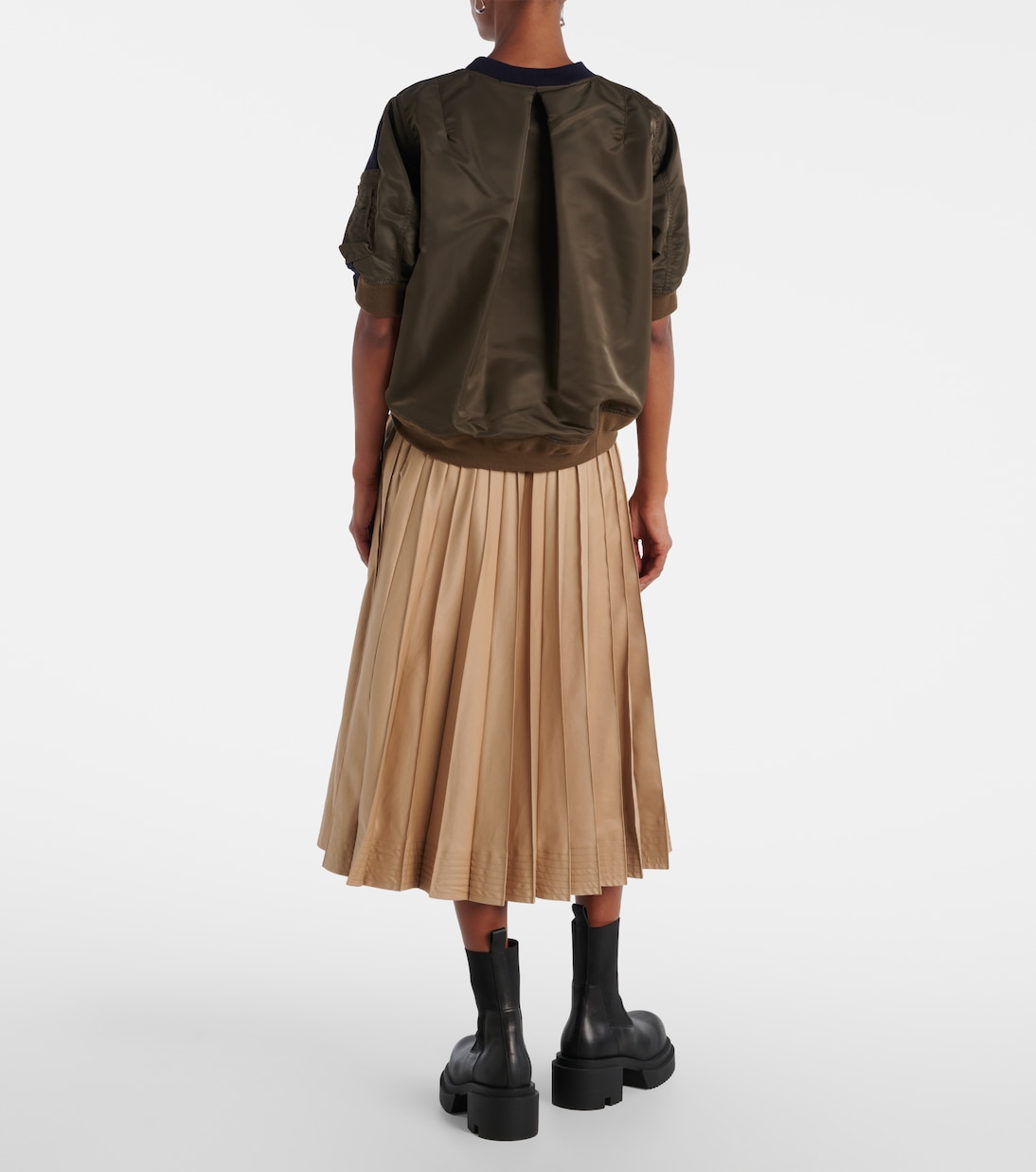 Top aus Twill und Jersey | Sacai