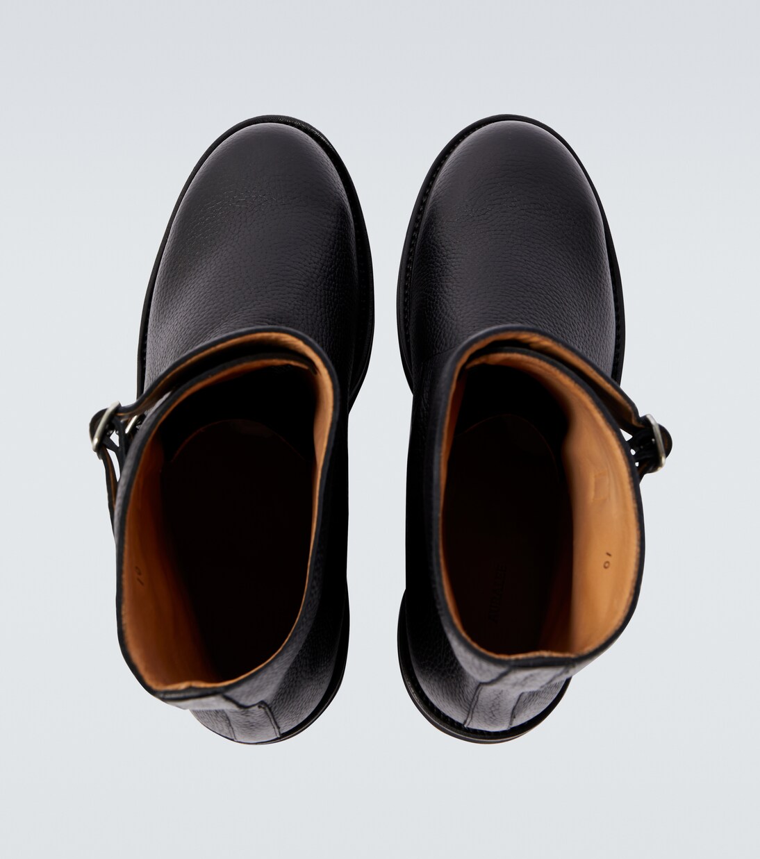 Leather biker boots | Auralee