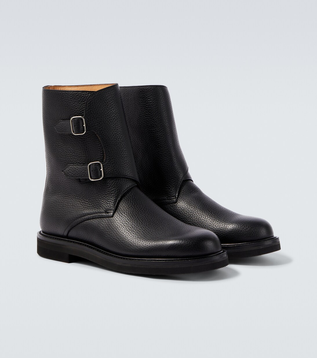 Leather biker boots | Auralee