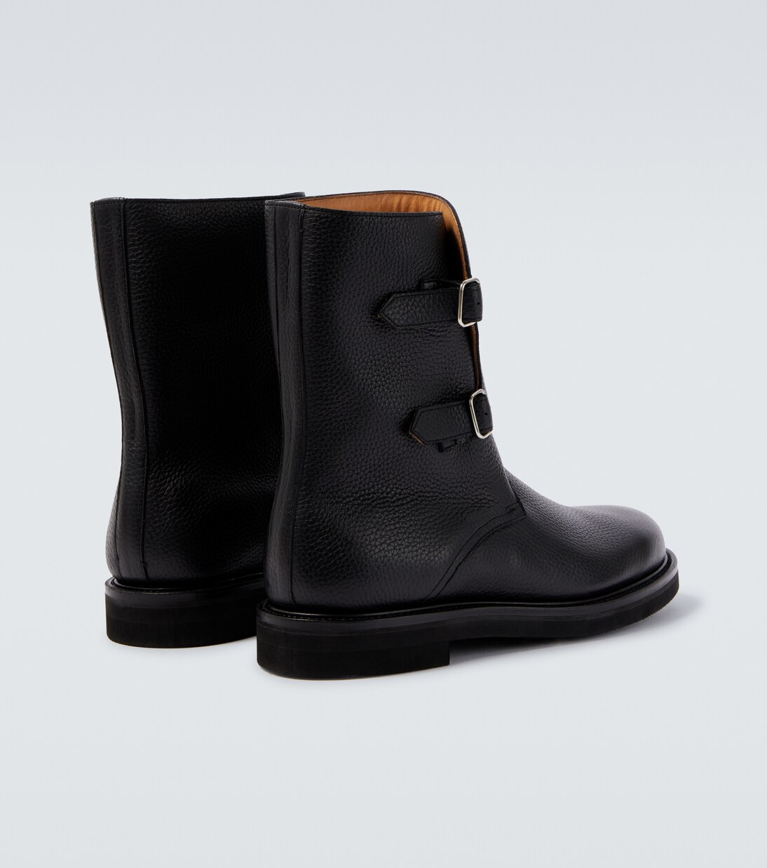 Leather biker boots | Auralee