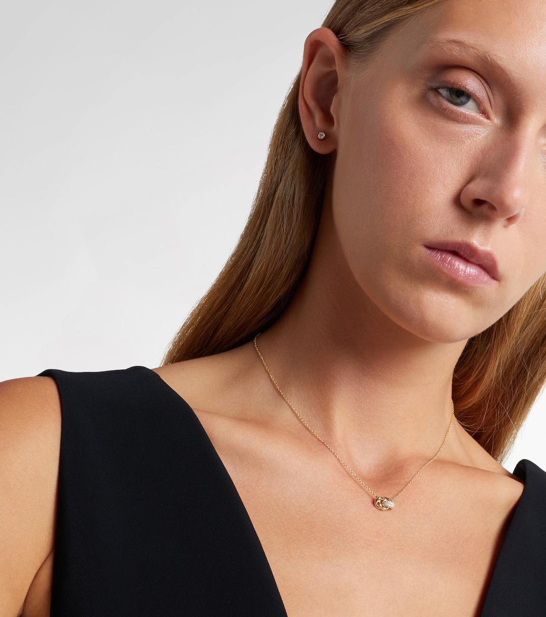 14kt gold necklace with diamonds | Stone and Strand