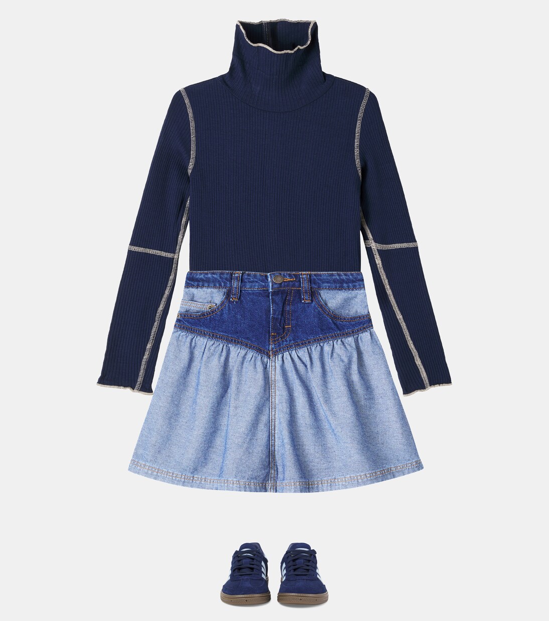 Longsleeve Rennie aus Rippstrick | Molo