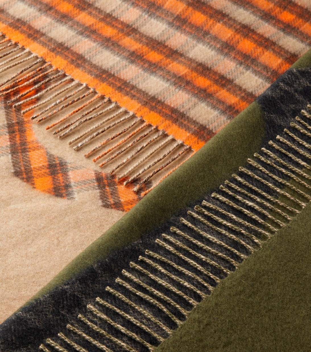 Anagram checked wool and cashmere blanket | Loewe