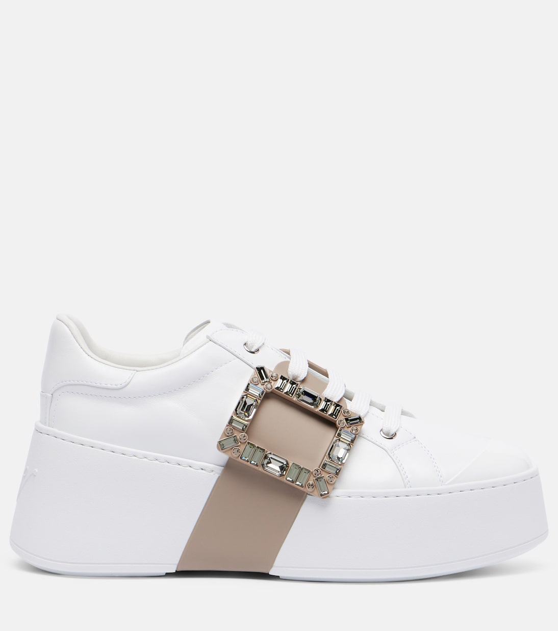 Viv' Skate embellished leather sneakers | Roger Vivier