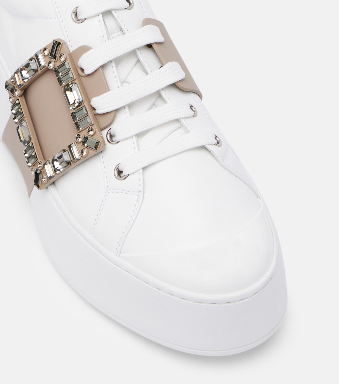 Viv' Skate embellished leather sneakers | Roger Vivier