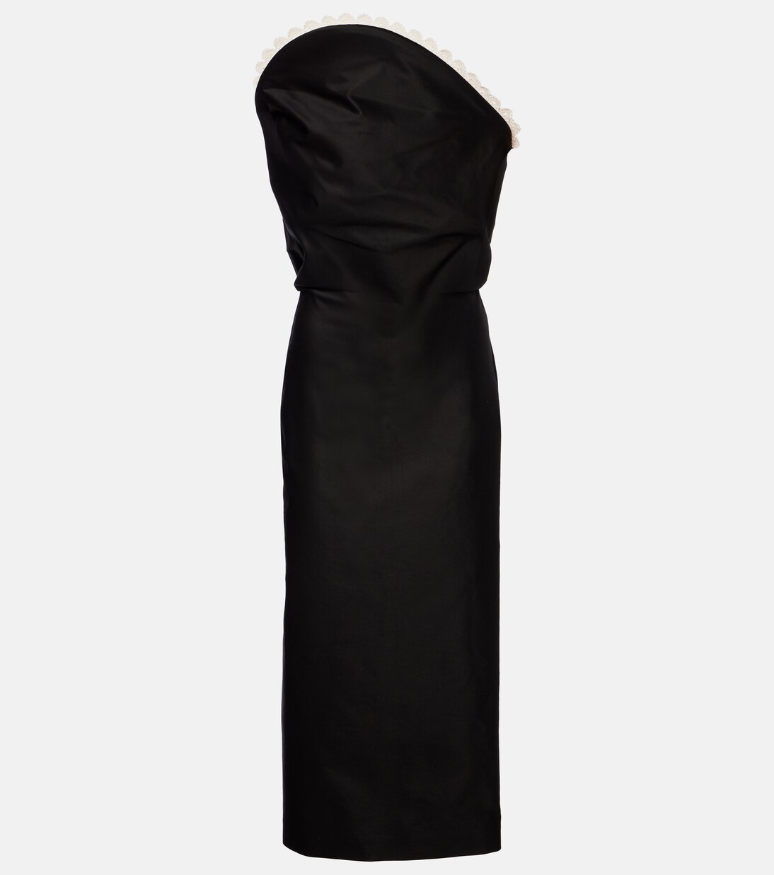 Midikleid aus Baumwolle mit Häkelstrick | Magda Butrym