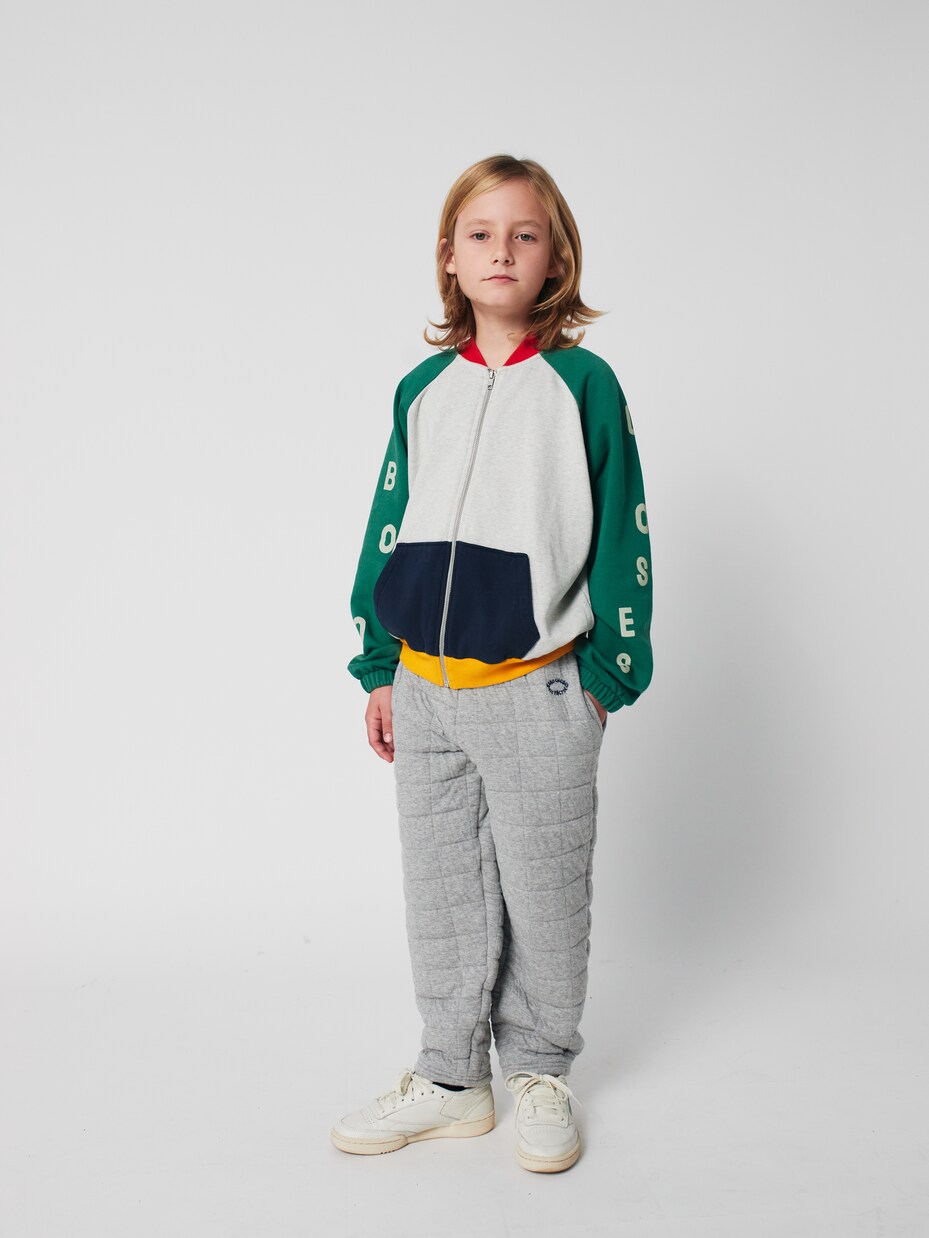Zip-up cotton fleece sweatshirt | Bobo Choses