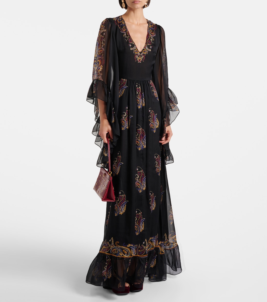 Paisley silk maxi dress | Etro